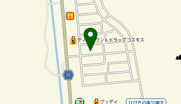 【予約制】akippa 自宅前駐車場【若松区小敷ひびきの2丁目】の地図画像