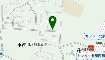 【予約制】akippa Dパーキング都筑区中川5丁目第一の地図画像