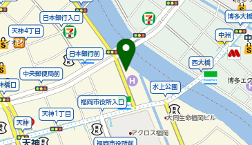 【予約制】akippa 西鉄イン福岡【機械式/高さ165cm以下】平日(火-金)7:00-22:00の地図画像