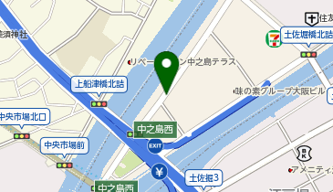 【予約制】akippa 中之島センタービル地下3階駐車場【利用時間:7:00-22:00】の地図画像