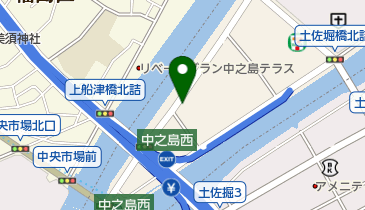 【予約制】akippa 中之島センタービル地下1階駐車場【利用時間:7:00-22:00】の地図画像