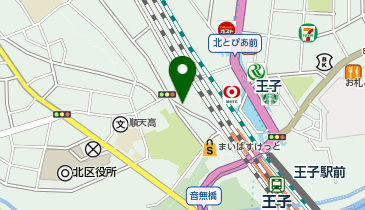 【予約制】akippa 王子駅前バイク専用駐車場の地図画像