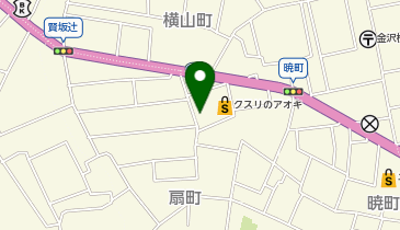 【予約制】akippa 金沢市暁町21駐車場の地図画像