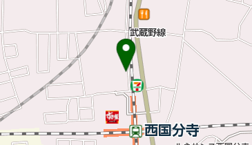 【予約制】akippa 西恋ヶ窪月極駐車場の地図画像