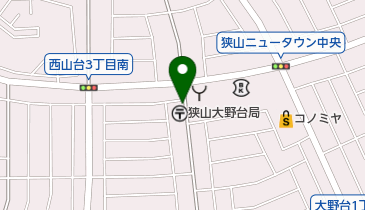 【予約制】akippa ブーブーパーク狭山大野台2丁目の地図画像