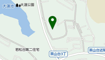 【予約制】akippa 茶山台団地駐車場【1-10号棟前 226番-248番エリア】(30086)の地図画像