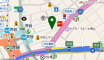 【予約制】akippa 渋谷ヒカリエ駐車場【高さ155cm以下】の地図画像