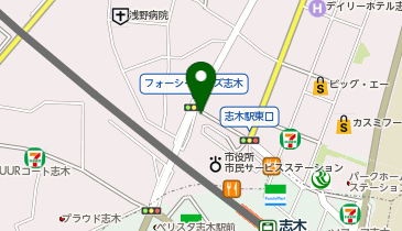【予約制】akippa 志木駅東口地下駐車場の地図画像