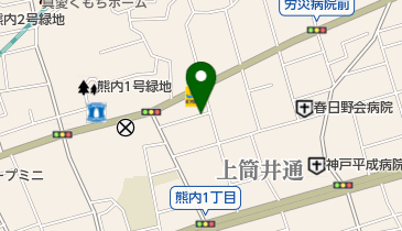 【予約制】akippa 神戸市中央区7-2駐車場の地図画像