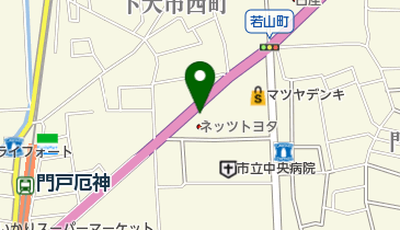 【予約制】akippa ネッツテラス門戸店舗駐車場の地図画像