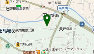 【予約制】akippa 高田馬場2丁目駐車場の地図画像