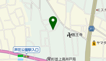 【予約制】akippa 東京都杉並区上高井戸1丁目駐車場の地図画像