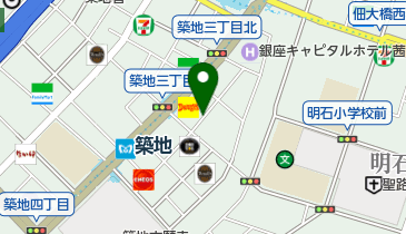 【予約制】akippa 築地ビル駐車場【利用時間:平日のみ 8:00-20:00】の地図画像