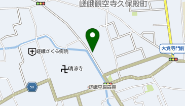 【予約制】akippa 嵯峨釈迦堂藤ノ木町パーキング(2)の地図画像