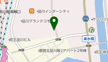 【予約制】akippa 品川インターシティ【機械式】の地図画像