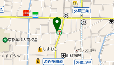 【予約制】akippa 黒住邸山科駅徒歩7分駐車場の地図画像