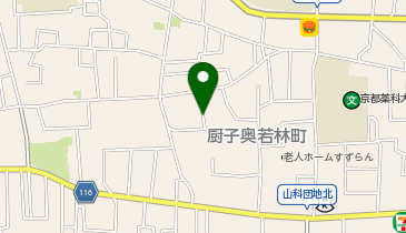 【予約制】akippa 田中邸、薬科大学近く駐車場の地図画像