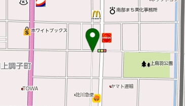 【予約制】akippa 上鳥羽角田町37駐車場の地図画像