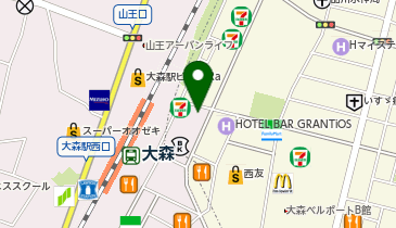 【予約制】akippa PNP大森駅前【ご利用時間:9:00-21:45】の地図画像