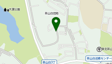 【予約制】akippa 茶山台団地駐車場【1-13号棟前 382番-399番エリア】(30086)の地図画像