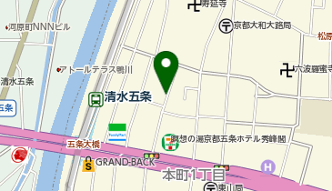 【予約制】akippa 京都市東山区森下町537番地駐車場【2】の地図画像