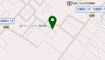 【予約制】akippa 月寒東2条カド地駐車場の地図画像