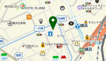 【予約制】akippa 横浜ビブレ駐車場(2号機)【土日祝のみ:8:00-22:00】※高さ制限ありの地図画像
