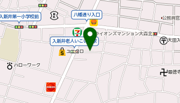 【予約制】akippa 深谷邸_大森北三丁目駐車場の地図画像