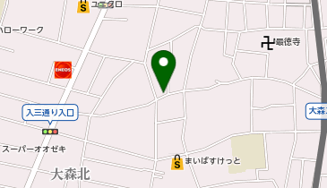【予約制】akippa 霜田邸_大森北三丁目駐車場の地図画像