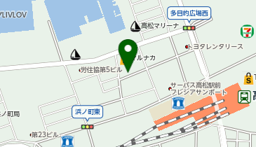 【予約制】akippa 浜町小院駐車場の地図画像