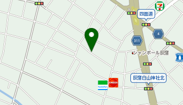 【予約制】akippa U杉並区上荻2-28駐車場の地図画像