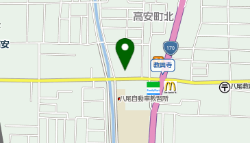 【予約制】akippa 八木小児科第2駐車場の地図画像