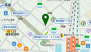 【予約制】akippa 博多東急REIホテル 駐車場【ご利用時間:8:00-22:00】の地図画像