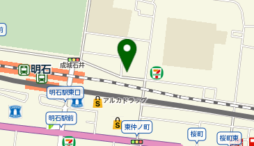 【予約制】akippa 中谷明石駅前バイク駐車場の地図画像