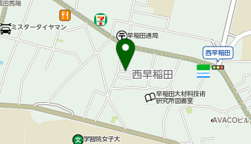 【予約制】akippa 個人宅:東京都新宿区西早稲田2丁目10駐車場の地図画像