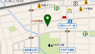 【予約制】akippa ルー・エーベル武庫之荘駐車場の地図画像