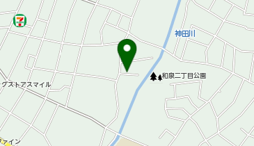 【予約制】akippa 福田邸_和泉2丁目駐車場の地図画像