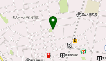 【予約制】akippa 小澤区千住柳町27-6【千住柳町児童遊園前】の地図画像