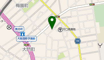 【予約制】akippa 大阪府守口市馬場町1-5-12駐車場の地図画像