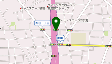 【予約制】akippa 3550梅田第二駐車場 (102) 【バイク専用】の地図画像