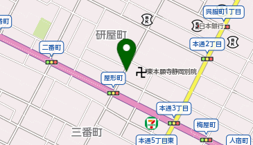 【予約制】akippa 屋形町第2駐車場の地図画像