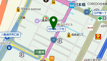 【予約制】akippa 【高さ155cm以下】トラストパーク日本橋丸善東急ビル【月-土曜のみ】の地図画像