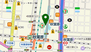 【予約制】akippa トラストパーク秋葉原センタープレイス【土日祝のみ】の地図画像