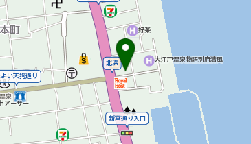 【予約制】akippa ホテル エール 駐車場 の地図画像