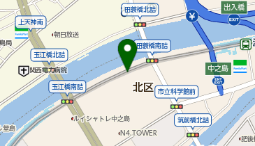 【予約制】akippa 大阪中之島美術館 バイク専用駐車場【125cc以下限定】の地図画像