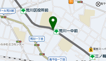 【予約制】akippa 荒川一中前バイク駐車場の地図画像