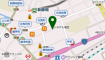 【予約制】akippa パークワン静岡駐車場【営業時間:8:00-22:00】の地図画像