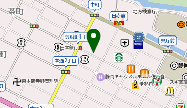 【予約制】akippa 静岡呉服町スクエア駐車場【火水木金のみ:8:00-21:00】の地図画像