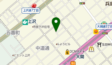 【予約制】akippa 中道通7丁目稲谷邸駐車場の地図画像