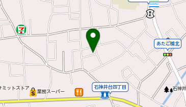 【予約制】akippa 松山邸♯石神井台4丁目駐車場の地図画像